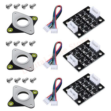 3Pcs  3D Printer Nema17 Stepper Motor Steel and Rubber Vibration Dampers with 3Pcs TL Smoother Addon Module for Ender 3,CR-10