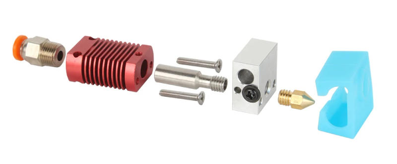 Description Picture 6 of itemMK8 Assembled Extruder Hot End kit for Ender 3 CR-10 Printers 1.75mm 0.4mm Nozzle aluminum heating block 3D Printer accessories