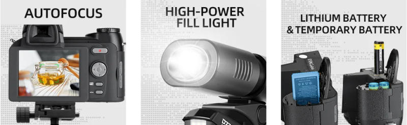 Description Picture 5 of itemDigital Camera POLO D7300 Tripod 33Million Pixel Auto Professional SLR Video Camera 24X Optical Zoom 3 HD Lens Outdoor  Camera