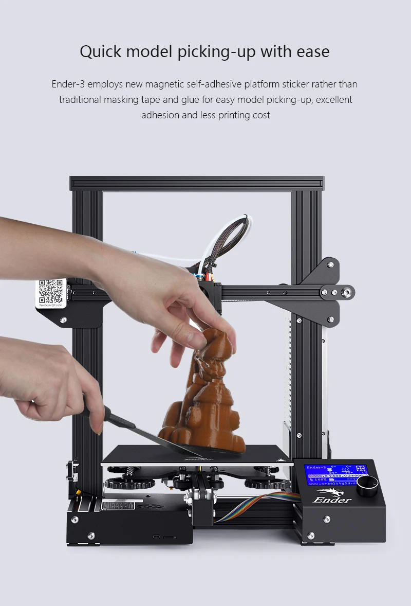 Description Picture 6 of itemCreality Ender 3 3D Printer Ender 3 V2 3D Printer with Resume Printing Professional DIY FDM Printers Sprite Extruder Pro Kit