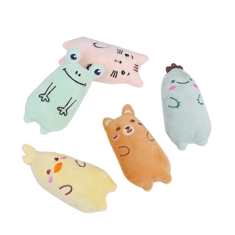 Description Picture 2 of itemCat Toys Plush Thumb Toys Funny Interactive Teeth Grinding Toys Bite Resistance Chewing Cat Supplies Plush Animal Modeling