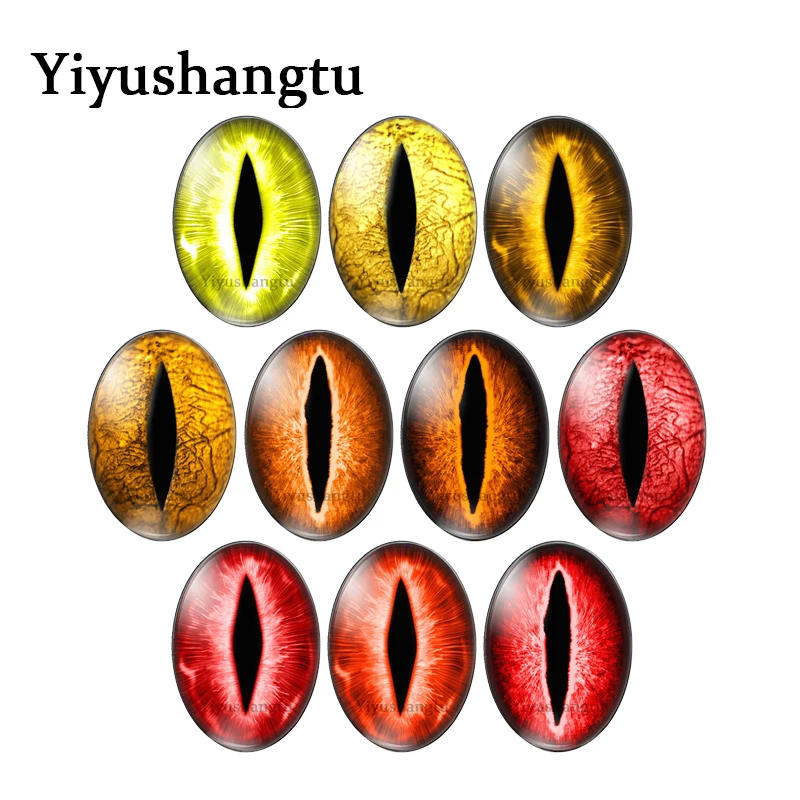 Description Picture 2 of item10pcs Dragon Cat Eyes Cameo Pendant Setting 13x18mm/18x25mm/30x40mm Oval photo glass cabochon demo flat back Making findings