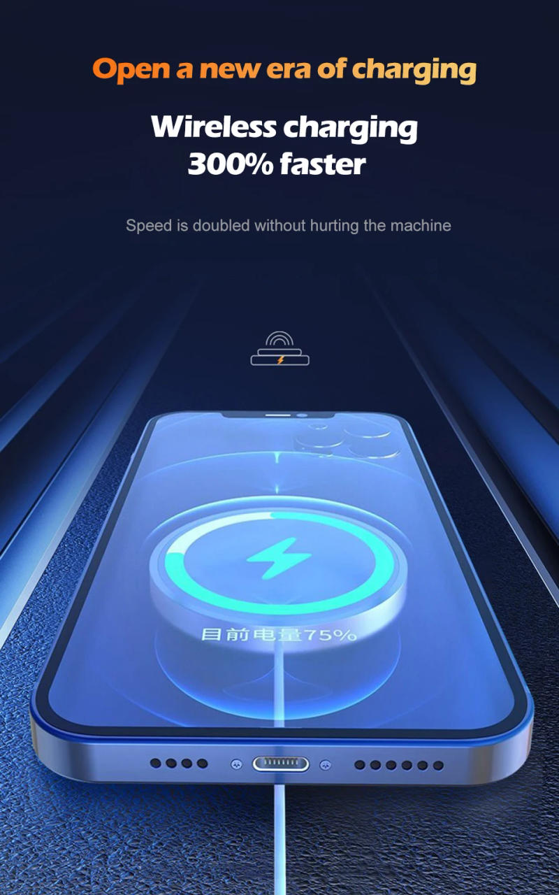 Description Picture 4 of itemFor Apple Original Magnetic Wireless Charger For iPhone 14 Pro Max 13 12 11 USB-C Fast Charging X XS XR 8 Plus Phone Accessories