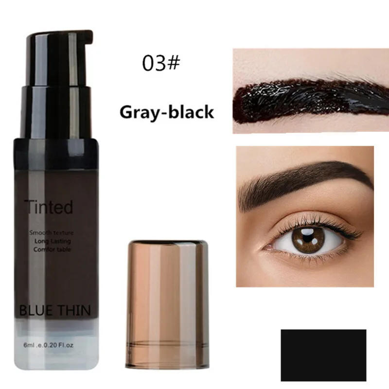 Description Picture 4 of itemSdotter Tearing Eyebrow Tattoo Gel Black Coffee Brown Makeup Eyebrow Enhancer Waterproof Long Lasting Tint Peel Off Eye Brow Dye
