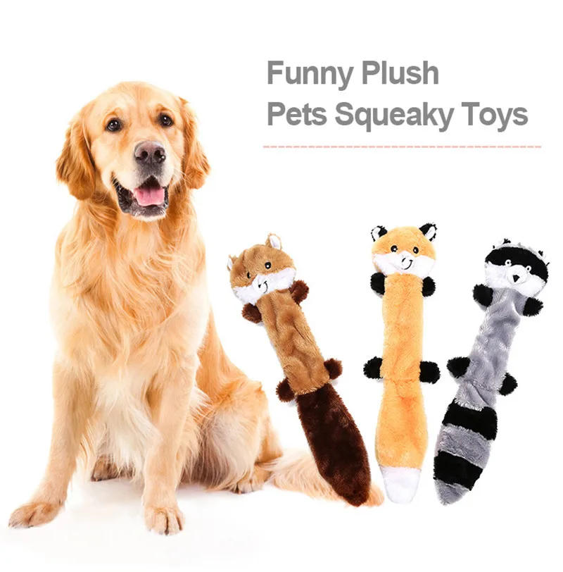 Description Picture 3 of itemFunny Plush Pets Squeaky Toys Animal Shape Soft Small Medium Puppy Dogs Chew Internective Toy Pet Products Accessories