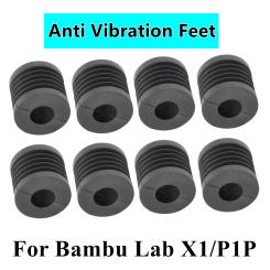 Anti Vibration Feet For Bambu Lab 3D Printer Feet For Bambu Lab X1 Series P1P Universal Rubber Foot Anti-slip Rubber Shock Pad