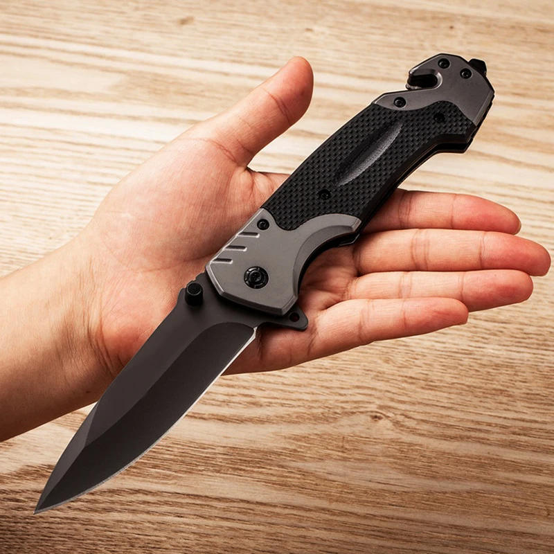Description Picture 2 of item9.0'' Folding Knife Multi High Hardness 8CR13 Pocket Military Knives Good for Hunting Camping Survival Outdoor Everyday Carry
