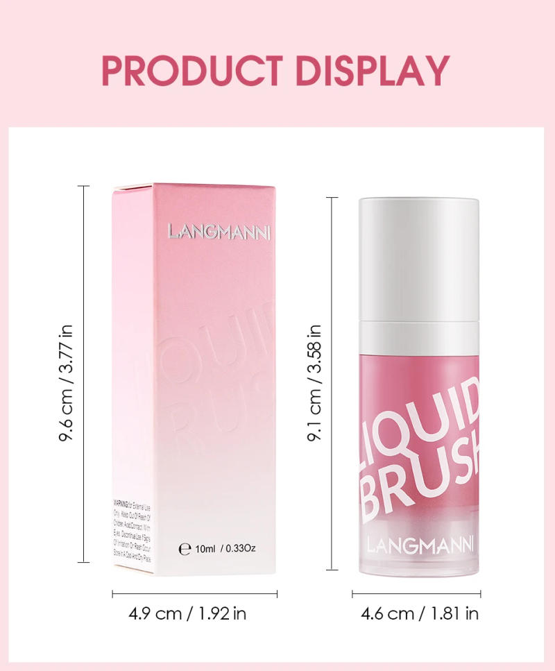 Description Picture 3 of itemPress Facial Blush Cream Natural Cheek Rouge 8 Colors Waterproof Silky Smooth Cheek Tint Liquid Face Nourishing Blusher Cosmetic