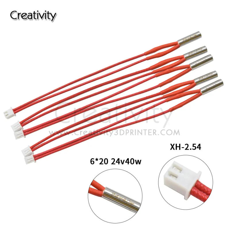Description Picture 5 of itemCartridge heater 12V/24V 40W + NTC3950 thermistor kit for I3 Mega ,Chiron ,4max pro, Predator 3D printer V5 Hotend