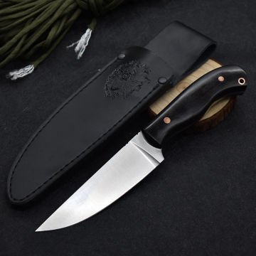 NEW Straight knife M390 portable outdoor wilderness survival tactics distribution holster jungle hunting quality knife EDC