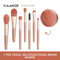 7pcs Makeup Brushes Set Soft Hair Face Powder Highlight Eye Shadow Brush Beginner Pink