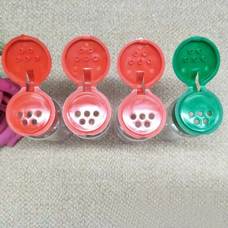 Description Picture 6 of item1/2/3Pcs Portable Camping BBQ Condiment Vinegar Bottle Plastic Spice Salt Pepper Shakers Seasoning Jar Kitchen Cruet 100 Ml