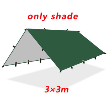 4x4m 4x3m 3x3m 19 Hang Points Tent Tarp Survival Sun Shelter Shade Canopy Outdoor Backpacking Waterproof Camping Awning SunShade