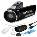 New Digital Camera with 3.0 inch Rotating Screen Portable HD Video Camera wtih Li-ion battery Gift DVR DV