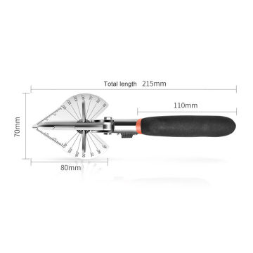 Angle Shear 45 Degree To 135 Degree Miter Cutter Hand Shear Multifunctional PVC PE Plastic Pipe Scissors with replace blades