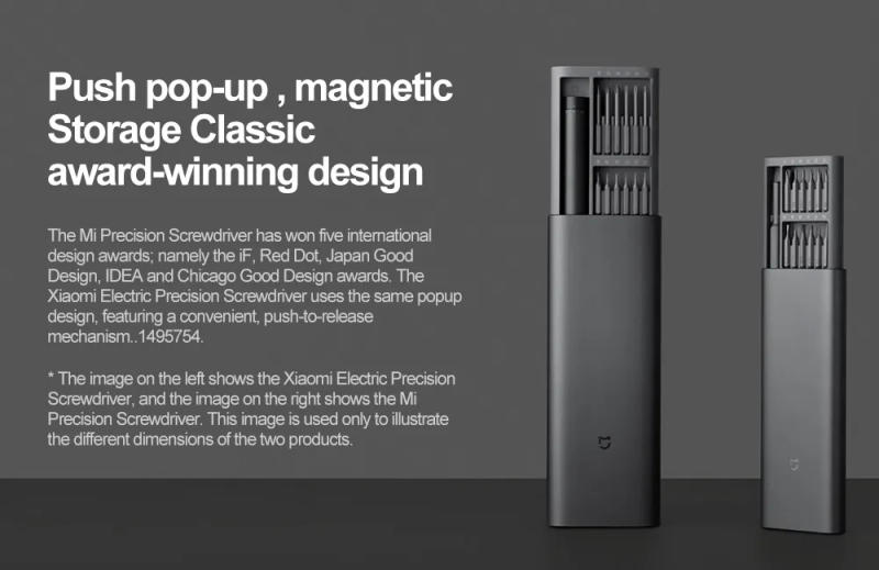 Description Picture 3 of itemOriginal Iconic Brand Mijia Precision Screwdriver Smart Magnetic Kit Power Tool Sets With 24 PCS Screw Heads for PC Phone Repair Smart