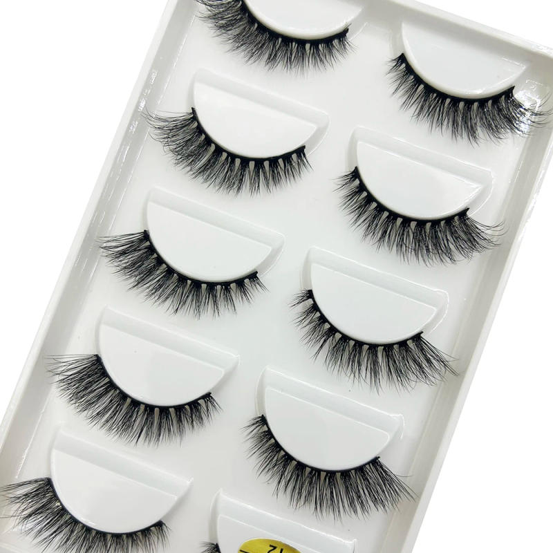 Description Picture 3 of item19 Style 5 Pairs Half eye Lash 3D Natural Mink False Eyelashes Makeup Eyelash Fake Eye Lashes Faux Cilios Make Up Beauty
