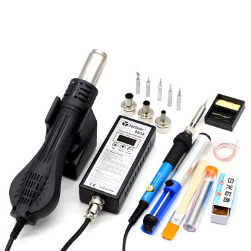 Soldering Station 8858 Portable Digital Hot Air Gun BGA Rework Solder Station Hot Air Blower Heat Gun Desoldering Than 858D 858