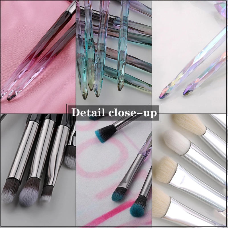 Description Picture 3 of itemKOSMETYI  Eye Brush Mini Diamond Makeup Brush Set Eye Shadow Lip Eyebrow Brushes High Quality Professional Lip Eyeliner Tools