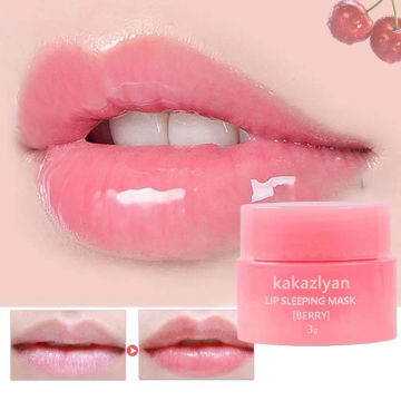 Original Strawberry Lip Sleeping Mask Moisturizing Balm Lip Sleep Night Lines Care Nourish Hydrated Lip Lip Fade U1N4