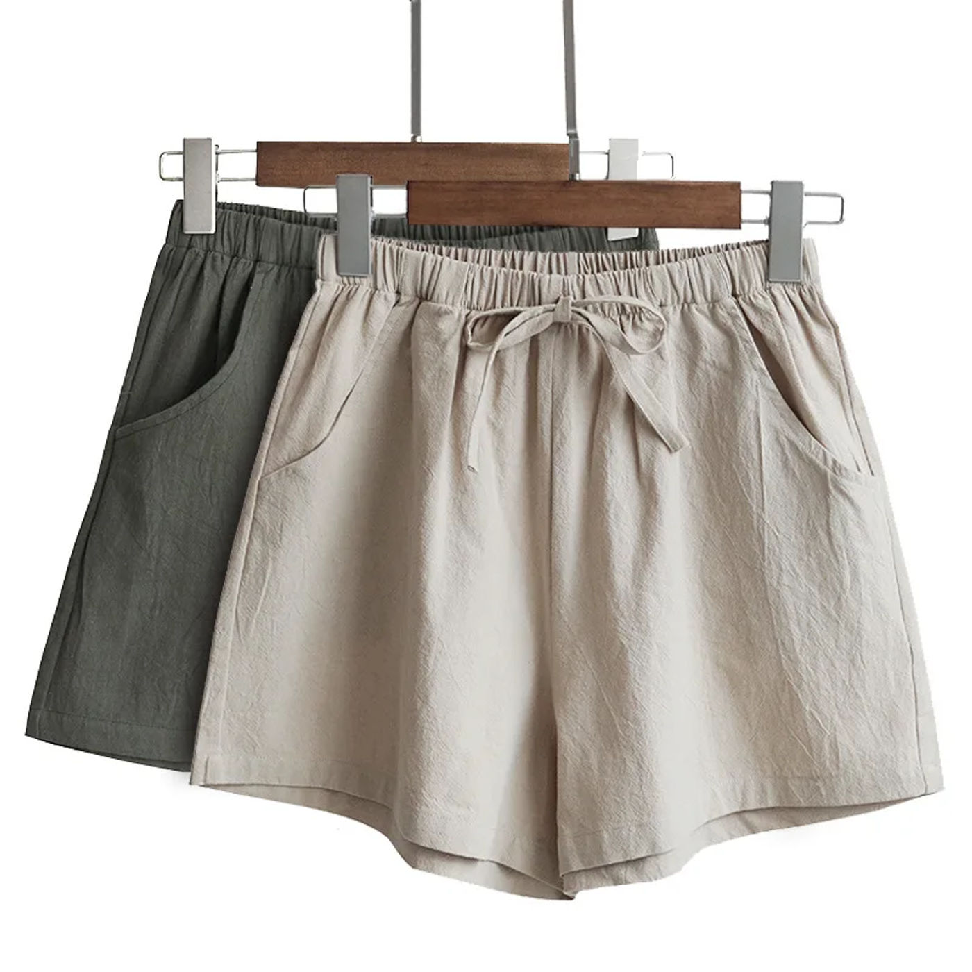 Description Picture 5 of itemNew Sexy Fashion Women Summer Shorts High Waist Cotton Elastic Casual Shorts Plus Size Short Panties Autumn Femme 10 Colors