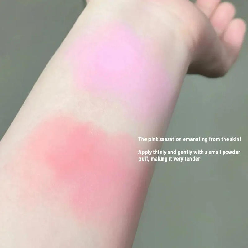 Description Picture 4 of itemMilk Cream Face Makeup Blusher Natural Smooth Nourishing Blush Long Lasting Grape Pigmented Rouge Purple Gel Cheek Mud Cosm B9H1