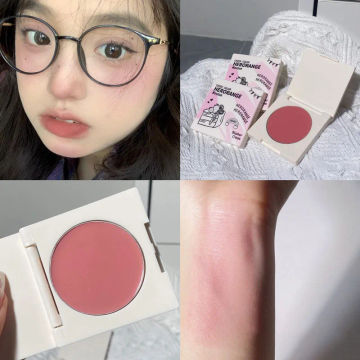 Grape Purple Makeup Blusher Cream Face Blush Rouge Mud Pigmented Cosmetic Pink Rouge Contouring Long Lasting Easy To Color Blush