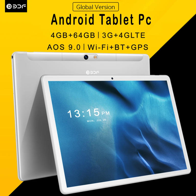 Description Picture 2 of itemNew 10.1 inch Tablet pc Android 9.0 Android Tablets 4GB+64GB ROM+3G+4G LTE Phone Call Octa Core Bluetooth Wi-Fi GPS 2.5D Screen