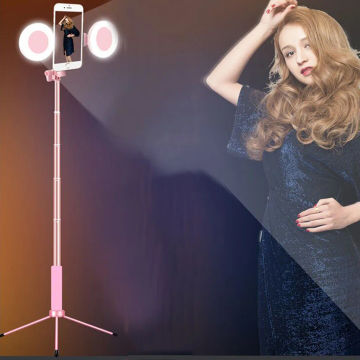 Foldable Fill-Light bluetooth Extendable Tripod Selfie Ring Live with Stick LED Photo