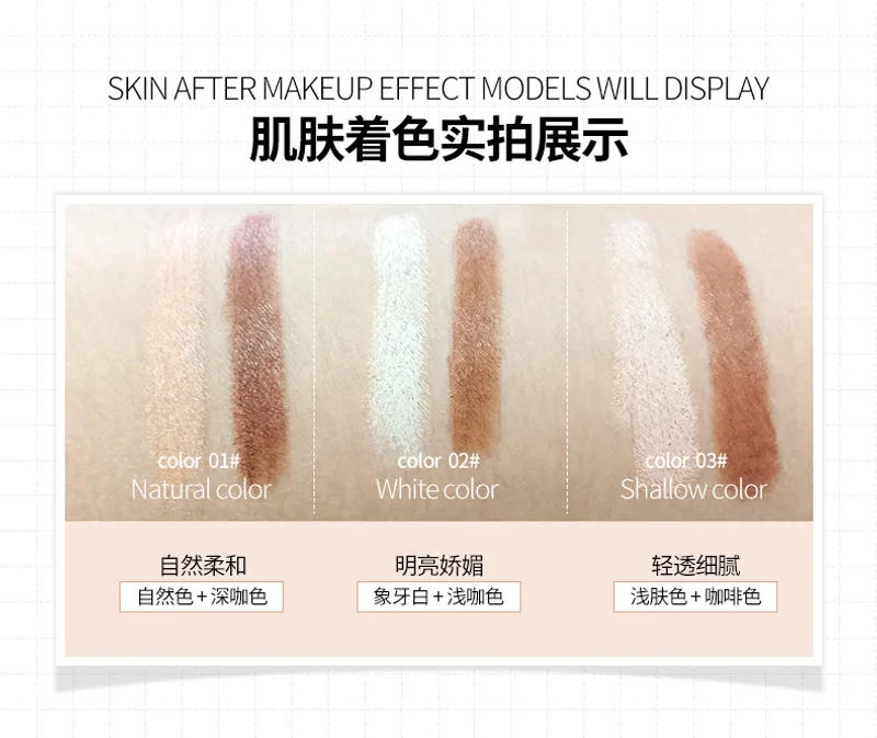 Description Picture 6 of itemBioaqua Double head 109 Two Colors Face Concealer Stick Facial Makeup Contouring Color Corrector Cosmetic Pen Pencil