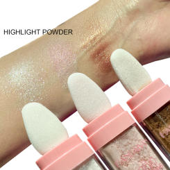 3 Colors Highlighter Powder Glitter Powder Shimmer Contour Blush Powder Makeup for Face Body Highlight Makeup 9g
