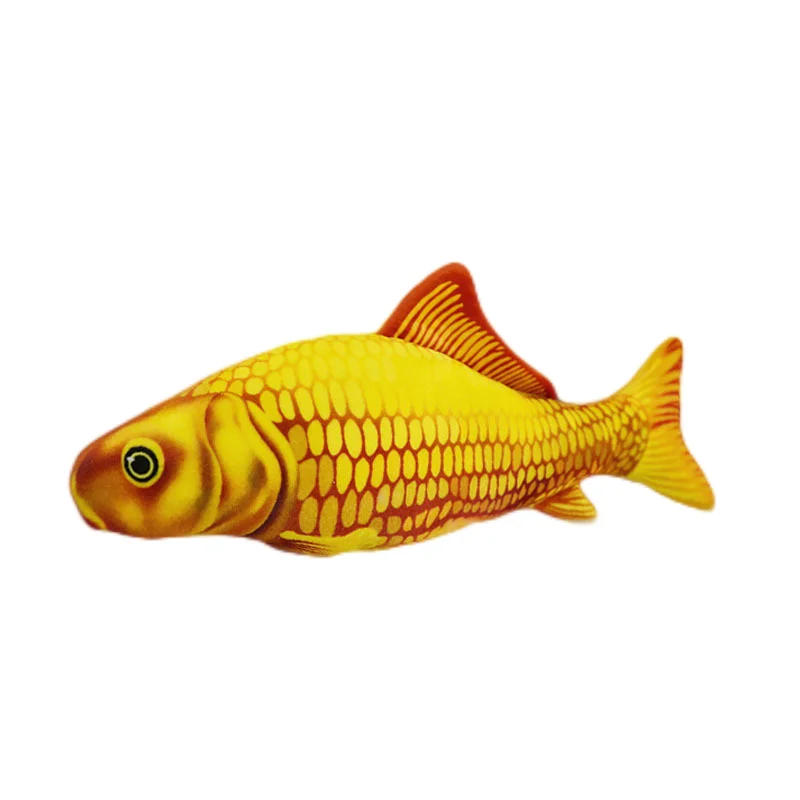 Description Picture 5 of itemCat  Training Toy Fish Plush Shape Stuffed Catnip Pillow 30cm With Zip Simulation Fish Cat Toy Fish Interaction No Electric