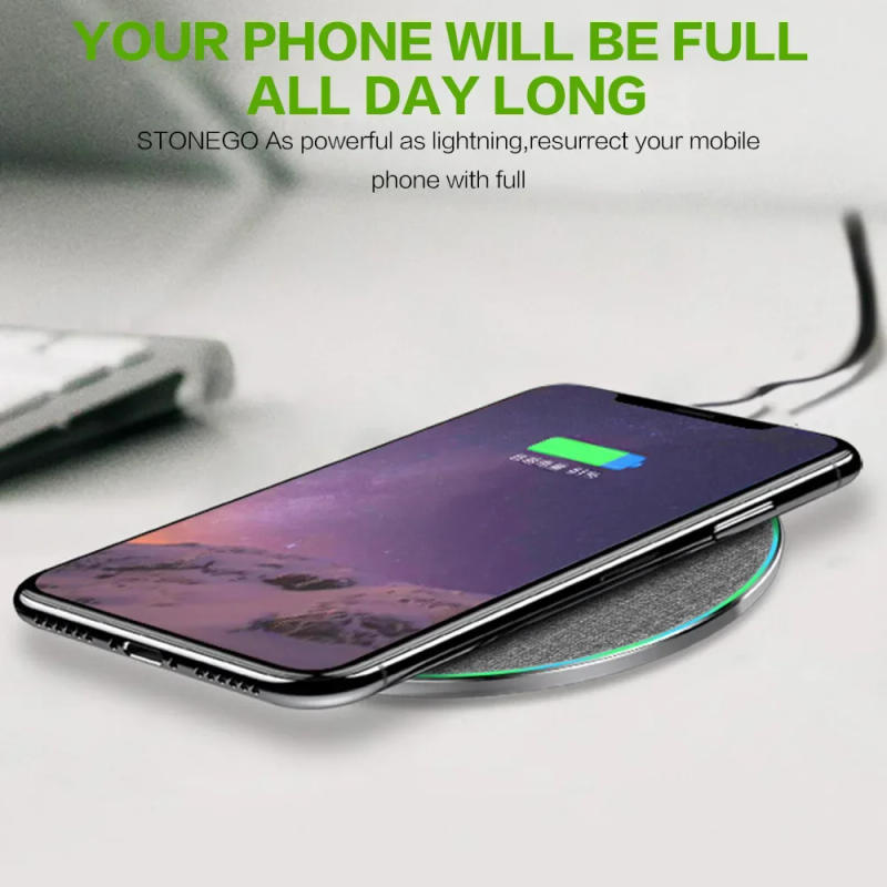 Description Picture 5 of itemSTONEGO 10W wireless charger for iphone fast charge mobile phone charger for ulefone doogee samsung huawei Iconic Brand
