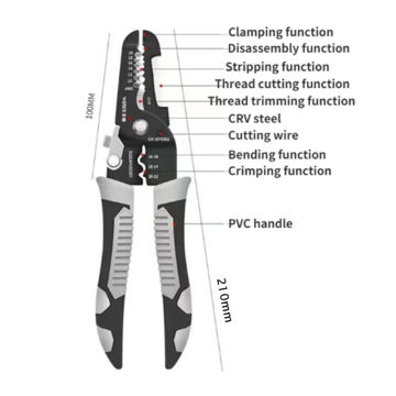 Wire Stripper Decrustation Pliers Multi tool ire Stripper Electric Cable Stripper Cutter Multifunctional Wire Repair Tool Pliers