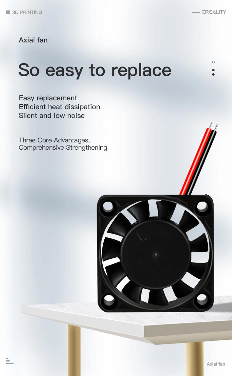 Description Picture 2 of itemCreality 3D Printer Parts 4010 Axial Fan 24V Silent Heat Dissipation for Ender-3Series Ender-5Series Hotend/Motherboard