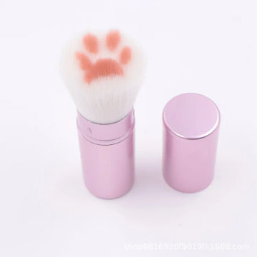 Cute Telescopic Cat Claw Paw Soft Fiber Brush Loose Powder Brush Blush Contour Repair Highlighter Blusher Brushes Cosmetics