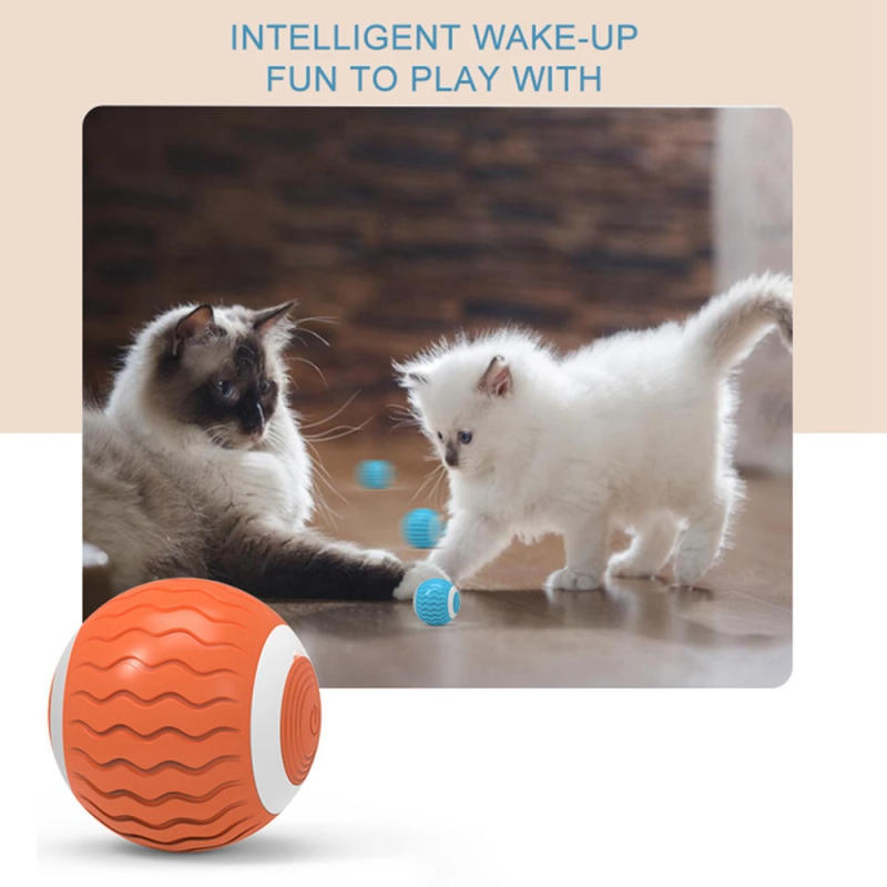 Description Picture 3 of itemSmart Electric Cat Toys Automatic Rolling Ball Pet Toys Interactive for Cats Training Self-moving Kitten Toys for Indoor Playing