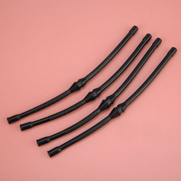 4pcs/set Chainsaw Fuel Line Hose Tube Fit for Husqvarna 61 66 162 181 266 268 272 281 Black Rubber