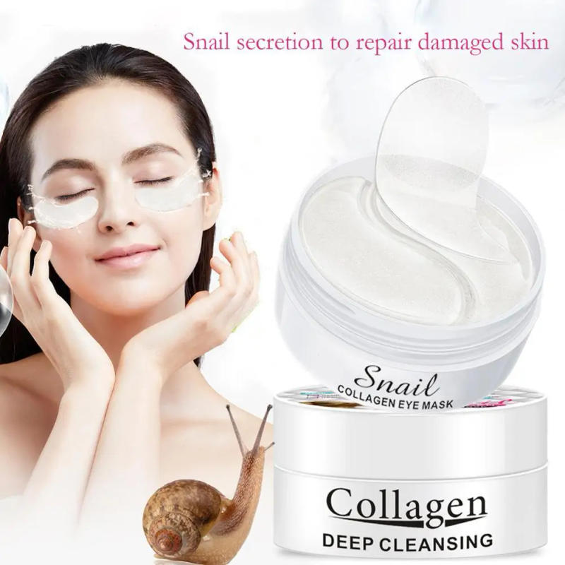 Description Picture 4 of item30 Pairs Snail Collagen Eye Anti Wrinkle Remove Face Puffiness Circle Eye Patches Eye Korean Care Moisturizing Dark Sk H0a5