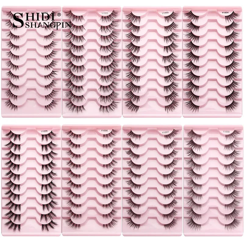 Description Picture 3 of itemHalf Fake Eyelashes 5/10 Half Lashes Soft Natural Cat Eye Lashes Makeup Tool Extension Fluffy Faux Cils maquiagem Half Lashes