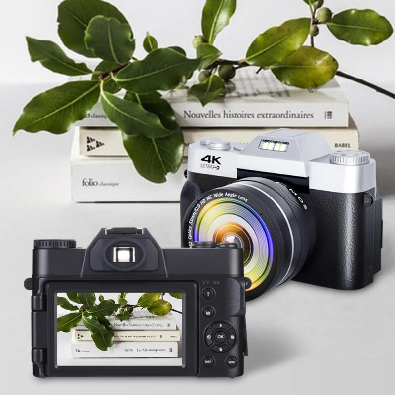 Description Picture 2 of itemClassic 4K HD Digital Camera Vlogging Camera with 3.0 inch 180° Flip Screen WiFi Digital Camcorder YouTube with Wide-Angle Lens