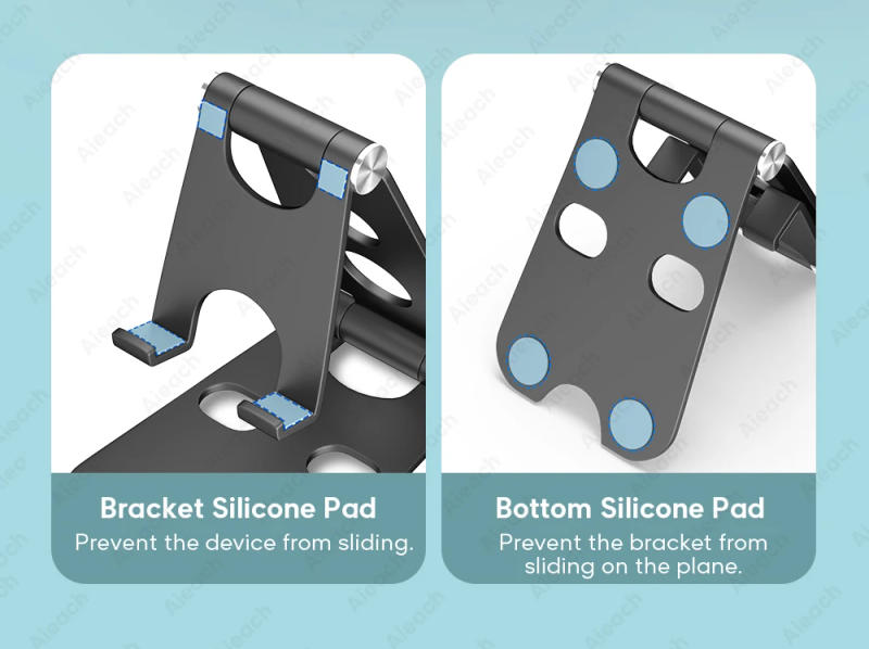 Description Picture 3 of itemiPad Stand For iPad Pro 11 12.9 inch Tablet Holder For Samsung Iconic Brand Huawei Metal Adjustable Folding Mobile Phone Tablet Stand