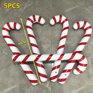 Large Inflatable Christmas Canes Balloons in 90CM 