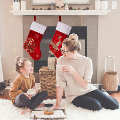 Xmas Stocking for Candy Gift for Home Decorations