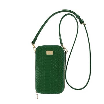 GREEN leather phone case