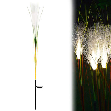 LED Solar Powered Reed Flower Christmas Lights for Outdoor Decorative 