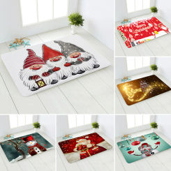 New Year Soft Snowman Santa Doormat 40x60cm 