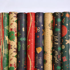 Christmas Kraft Paper for Gift Wrapping 