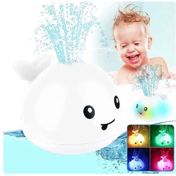 Baby Light-Up Bath Toys - Automatic Sprinkler, Bathtub and Pool Fun - Interactive Bathroom Shower Toys for Toddlers, Infants, and Kids