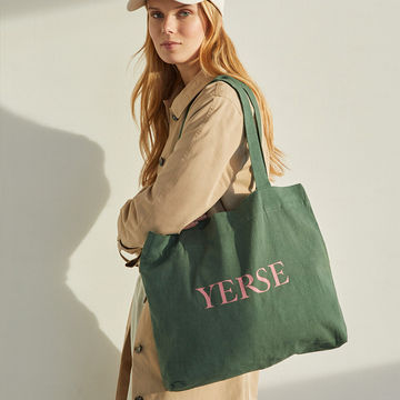 COTTON TOTE BAG KHAKI